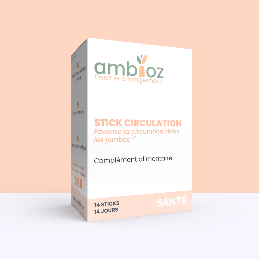 Profitez des bienfaits des plantes grâce à notre solution complète et naturelle contre les jambes lourdes et gonflées avec nos stick circulation